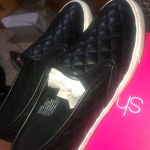 Black Slip On Sneakers